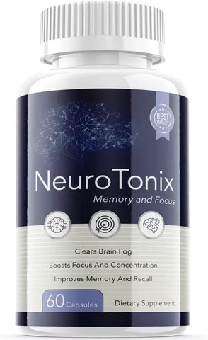 1- Pack - NeuroTonix Brain Booster, Focus, Memory, Clarity, Nootropic 1- Pack - NeuroTonix Brain Booster, Focus, Memory, Clarity, Nootropic