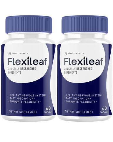 FlexiLeaf Official Optimal Flexibility For Joint & Nervous System Support (2 Bottle)