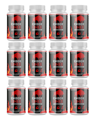 ( 12 Pack ) Ember Ghee Male Support Vitamin Maximum Strength Supplement for Men 60 Tablets