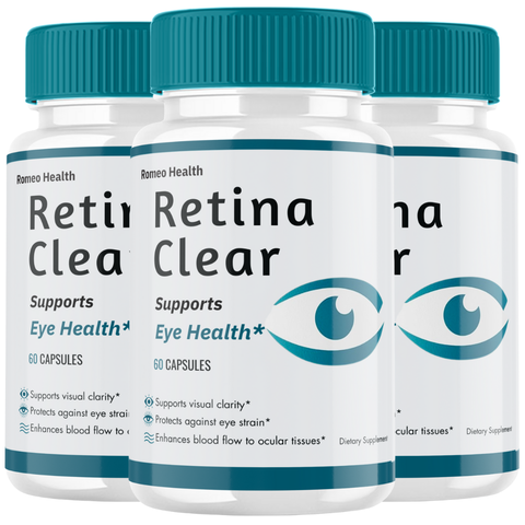 Retina Clear Official Capsules, RetinaClear Eye Healthy Vision Support (3 Bottle)