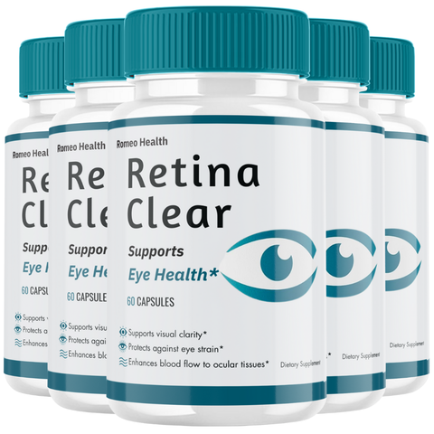 Retina Clear Official Capsules, RetinaClear Eye Healthy Vision Support (5 Bottle)