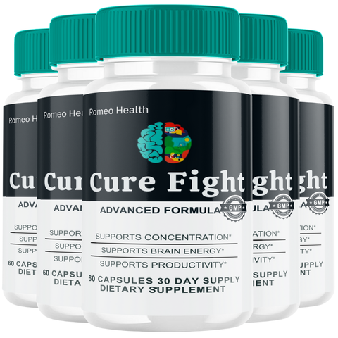Cure Fight for Memory - Official CureFight Brain Health Supplement Pills, Natural Advanced Formula Cognitive Function - (5 Bottle)