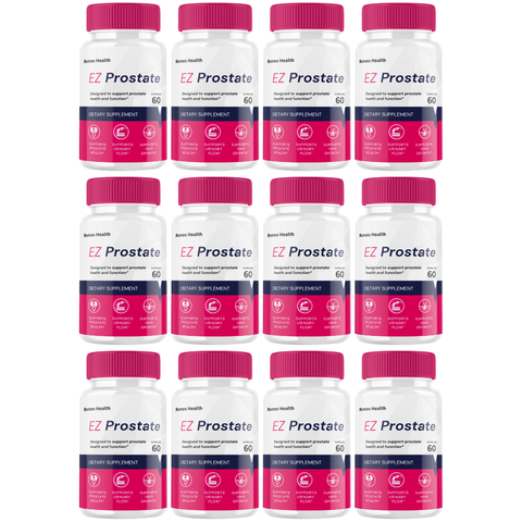 EZ Prostate Capsules, Easy Prostate Advanced Formula Pills (12 Bottle)