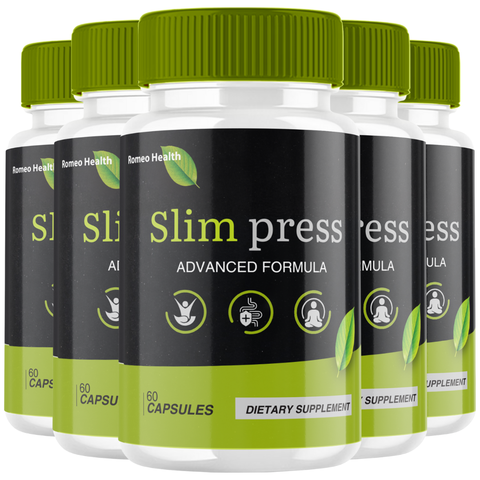 Slimpress Capsules, Official Slim-Press Natural weight loss (5 Bottle)