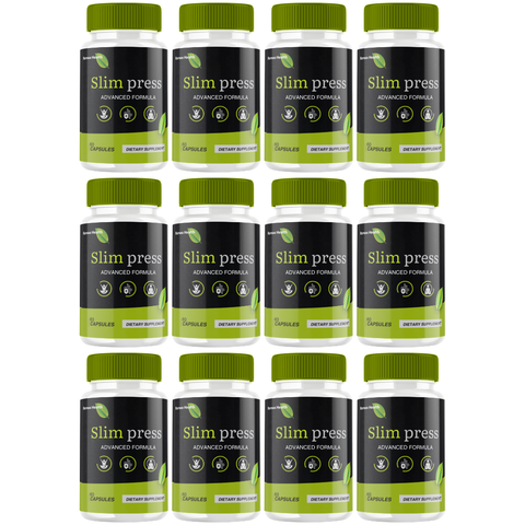 Slimpress Capsules, Official Slim-Press Natural weight loss (12 Bottle)