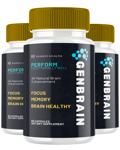 GenBrain Official Optimum Brain Cognitive And Memory Support (3 Bottle)