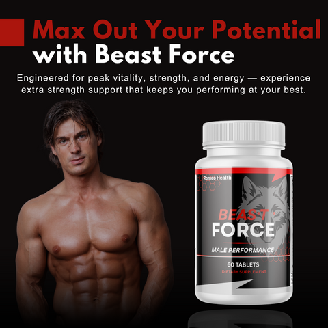 (3 Pack ) Beast Force ed Tabletsfor Men, BeastForce for Male Health & Performance 60ct