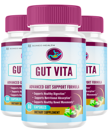 Gut Vita Official Digestion & Gut Health Probiotic (3 Bottle)