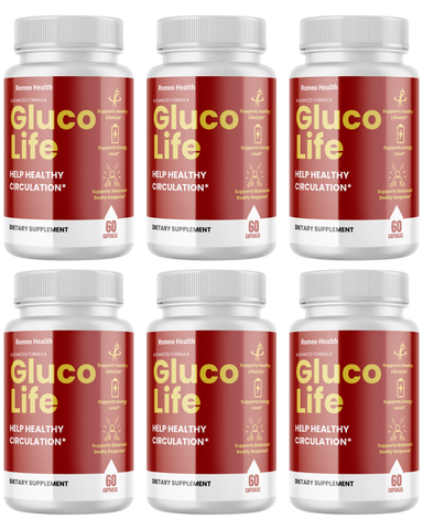 (6 Pack) Gluco Life Supplement - GlucoLife Glycogen Support Formula (60 Capsules)