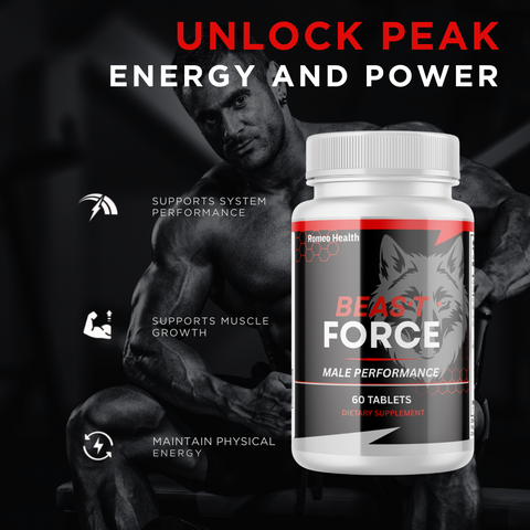 (3 Pack ) Beast Force ed Tabletsfor Men, BeastForce for Male Health & Performance 60ct