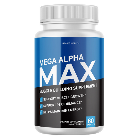 (12 Bottles) Mega Alpha Max - Muscle Building Dietary Supplement