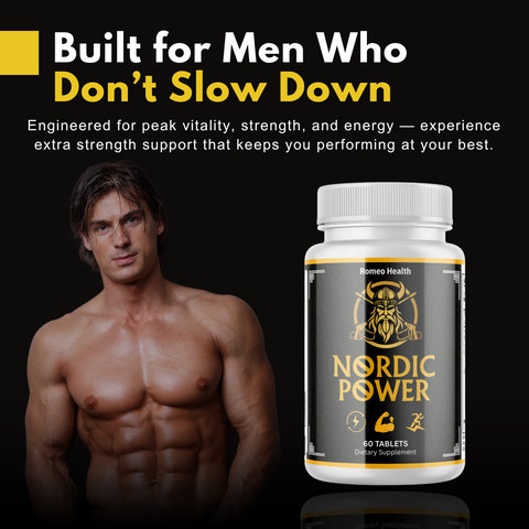 ( 12 Pack ) Nordic Power for Men Advanced Vitality Support Formula Supplement 60 Tablets