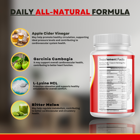 (6 Pack) Gluvafit Blood Pills, Gluva Fit Glycogen Support for Healthy Circulation 60ct