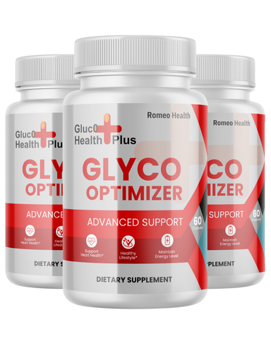 (3 Pack) Gluco Health Plus Blood Support Pills, Glyco Optimizer 60ct