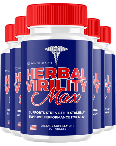 Herbal Virility Official Max Advanced Stamina and Male Support (5 Bottle)
