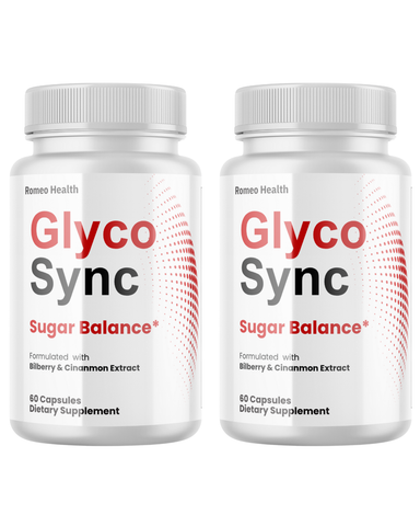 (2 Pack) Glyco Sync Advanced Blood Balance Support Natural Glyco Supplement 60 Capsules