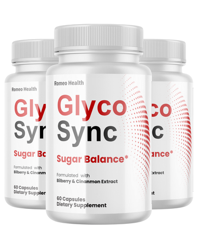 (3 Pack) Glyco Sync Advanced Blood Balance Support Natural Glyco Supplement 60 Capsules