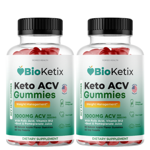 (2 Pack) BioKetix - Keto ACV Gummies Weight Management Supplements