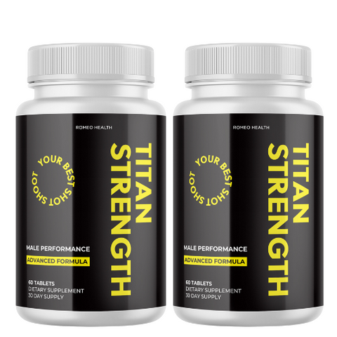 (2 Bottles) Titan Strength - Male Performance Dietary Supplement