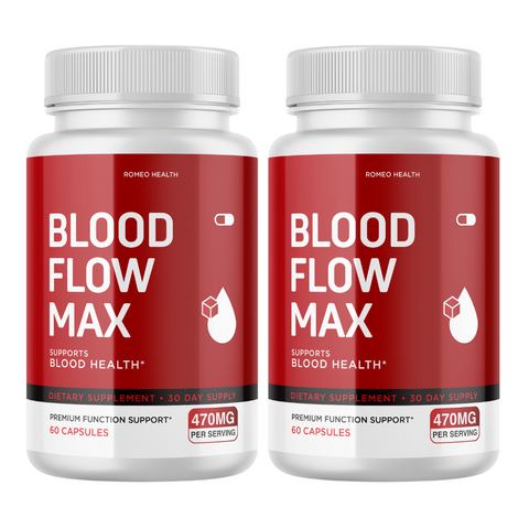 (2 Pack) Blood Flow Max - Blood Support Dietary Supplement 60 Capsules