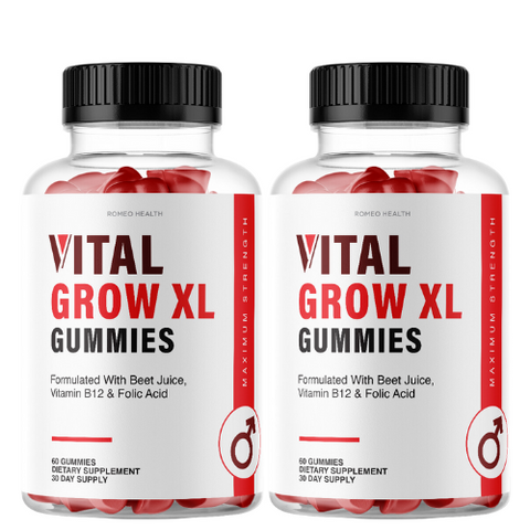 (2 Pack) Vital Grow XL - Keto ACV Gummies Dietary Supplement