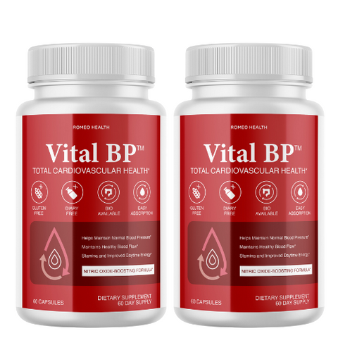 (2 Pack) Vital BP - Cardiovascular Health Support Dietary Supplement