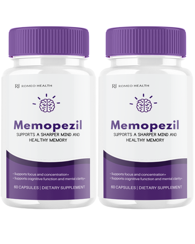 Memopezil Official Brain Cognitive & Memory support (2 Bottle)