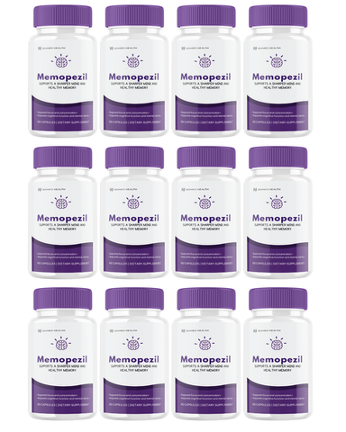 Memopezil Official Brain Cognitive & Memory support (12 Bottle)
