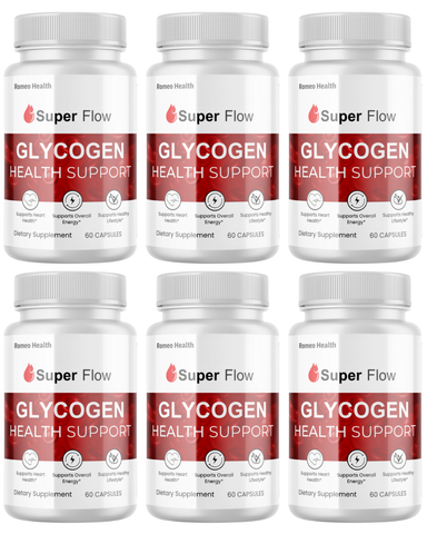 (6 Pack) Super Flow Glyco Optimizer - SuperFlow Advanced Glycogen Support Pills 60ct