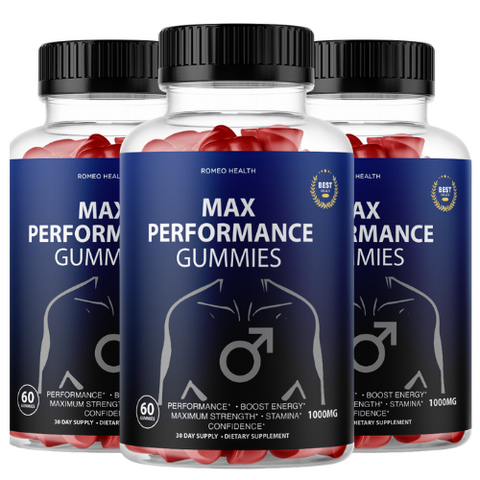 (3 Pack) Max Performance Gummies - Male Enhancement Dietary Supplement