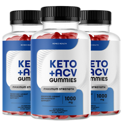 (3 Pack) Keto +ACV Gummies - Maximum Strength Dietary Supplement