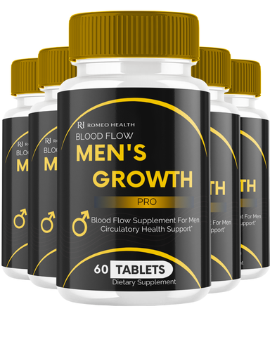 Blood Flow Men's Growth Official Performance And Stamina (5 Bottle)