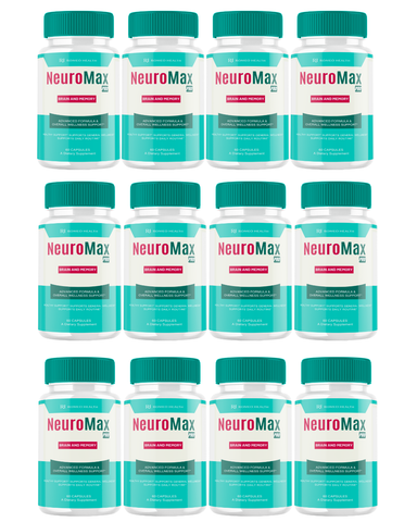 NeuroMax Pro Official Enhance Brain Memory & Cognitive Support (12 Bottle)