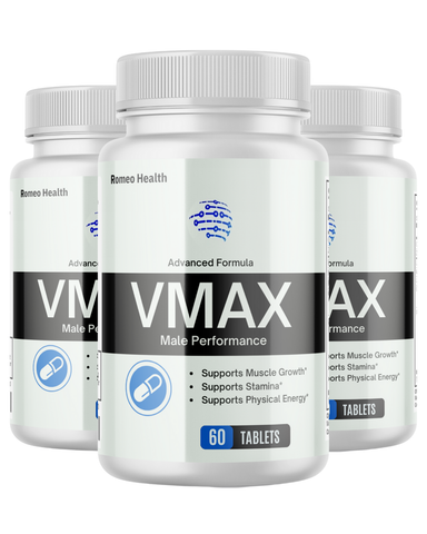 ( 3 Pack ) Vmax Male Performance Tablets, Advanced Formula for Men, Stamina & Energy 60ct