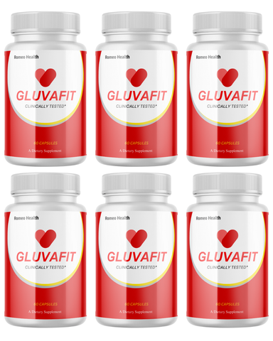 (6 Pack) Gluvafit Blood Pills, Gluva Fit Glycogen Support for Healthy Circulation 60ct