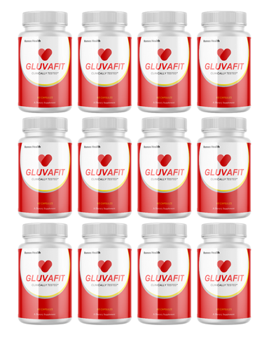 (12 Pack) Gluvafit Blood Pills, Gluva Fit Glycogen Support for Healthy Circulation 60ct