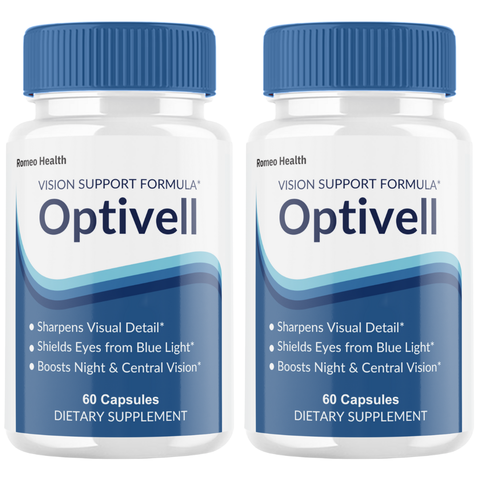 Optivell Official Vision Support Formula, Opti Vell Eye Health (2 Bottle)