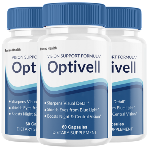 Optivell Official Vision Support Formula, Opti Vell Eye Health (3 Bottle)