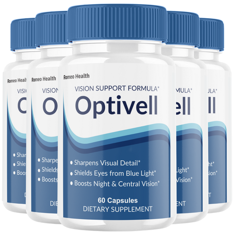 Optivell Official Vision Support Formula, Opti Vell Eye Health (5 Bottle)