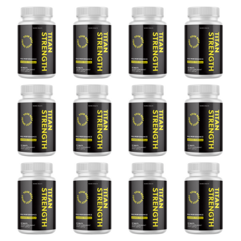 (12 Bottles) Titan Strength - Male Performance Dietary Supplement