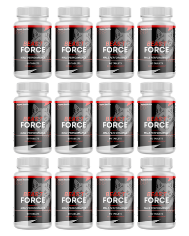 (12 Pack ) Beast Force ed Tabletsfor Men, BeastForce for Male Health & Performance 60ct