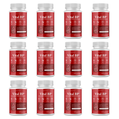 (12 Pack) Vital BP - Cardiovascular Health Support Dietary Supplement