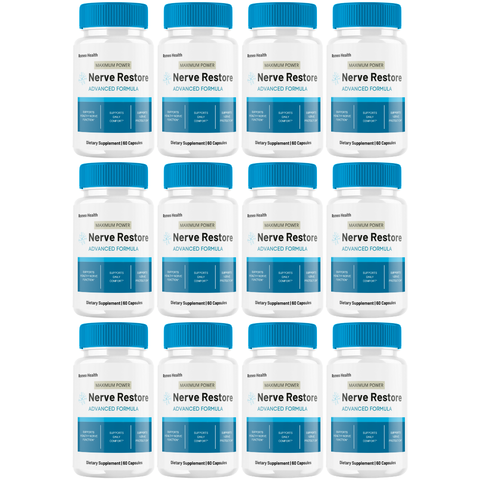 Nerve Restore Official Advanced Formula Nerve Supplement (12 Bottle)
