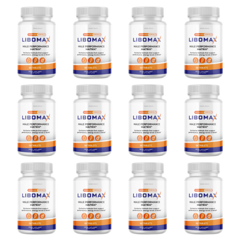 (12 Bottles) Libomax - Male Performance Matrix Dietary Supplement