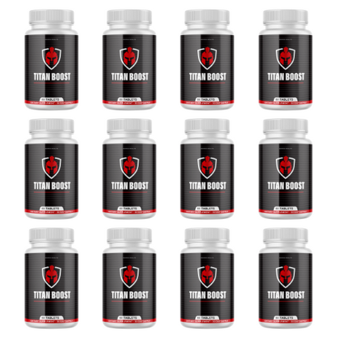 (12 Bottles) Titan Boost - Male Enhancement Dietary Supplement