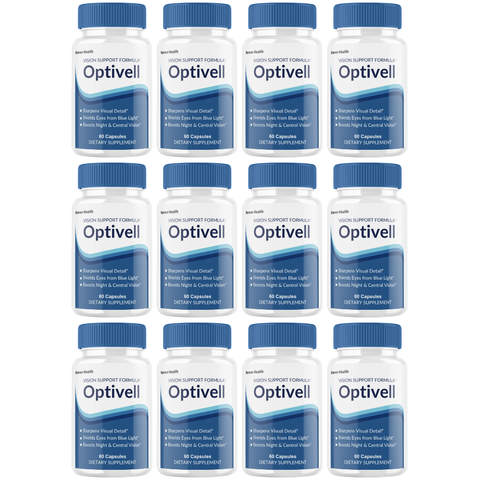 Optivell Official Vision Support Formula, Opti Vell Eye Health (12 Bottle)