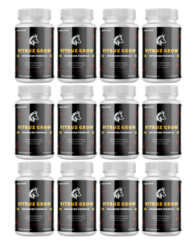 ( 12 Pack ) Vitruz Grow Tablets for Men, Advanced Male Performance Formula 60ct
