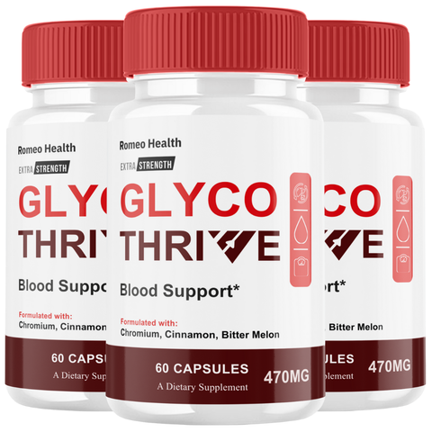 Glyco Thrive – Official GlycoThrive Blood Balance Glycogen Support (3 Bottle)