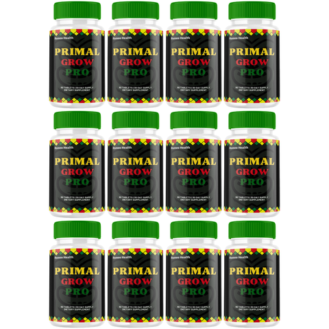 Primal Grow Pro for Men, Advanced Formula for Male Health Support (12 Bottle)
