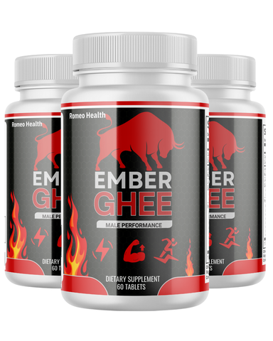( 3 Pack ) Ember Ghee Male Support Vitamin Maximum Strength Supplement for Men 60 Tablets